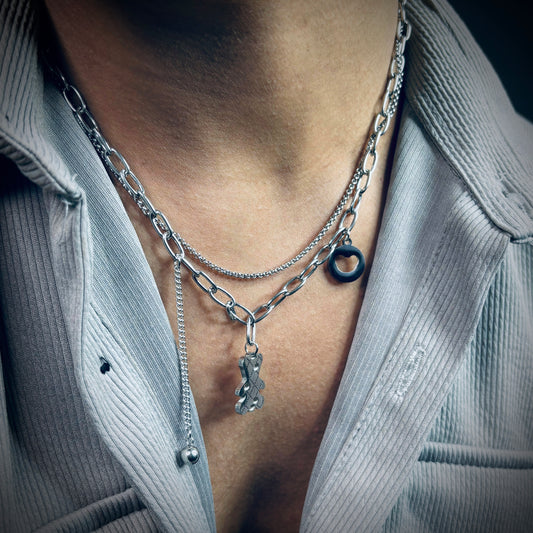 Ted-drip Multi-layered Men's Neckchain