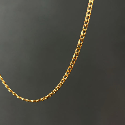 Cuban Gold-Plated Men's Chain 2.5mm