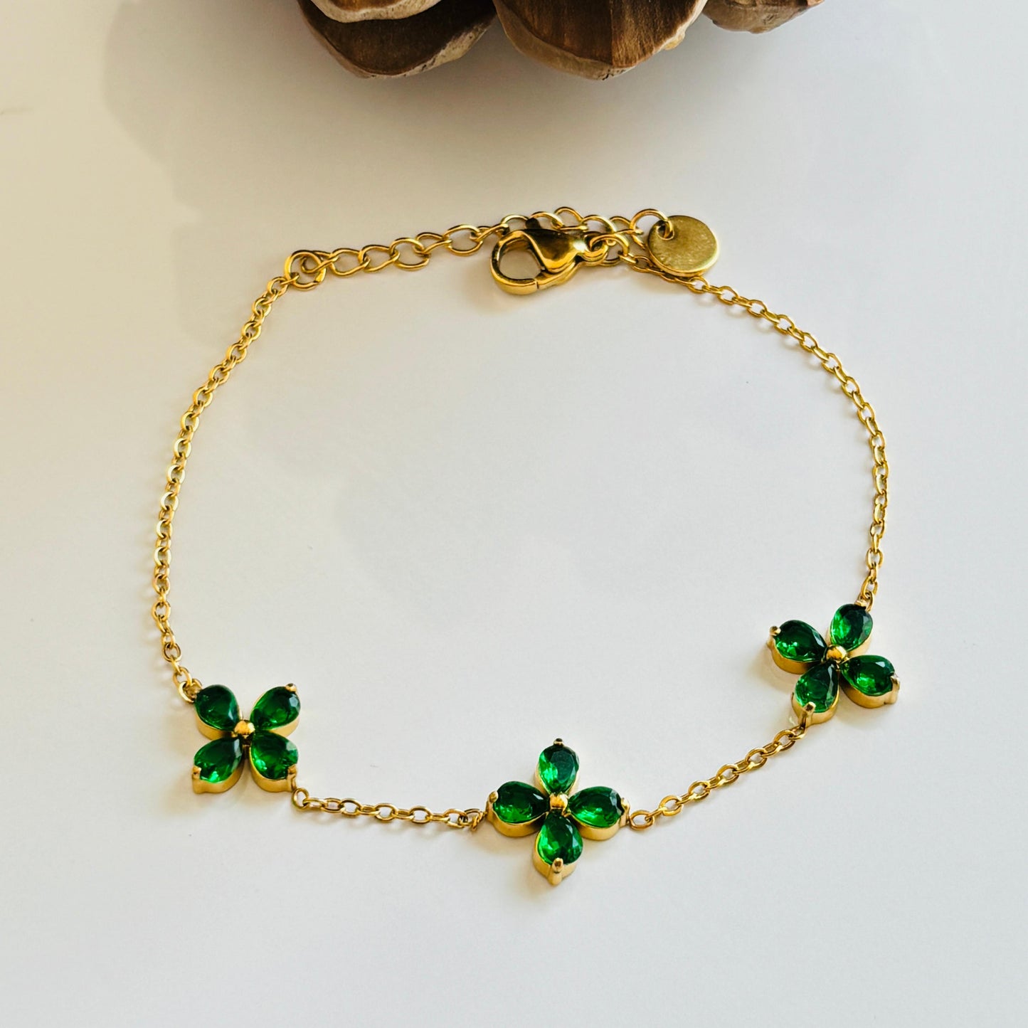 Emerald flora Bracelet