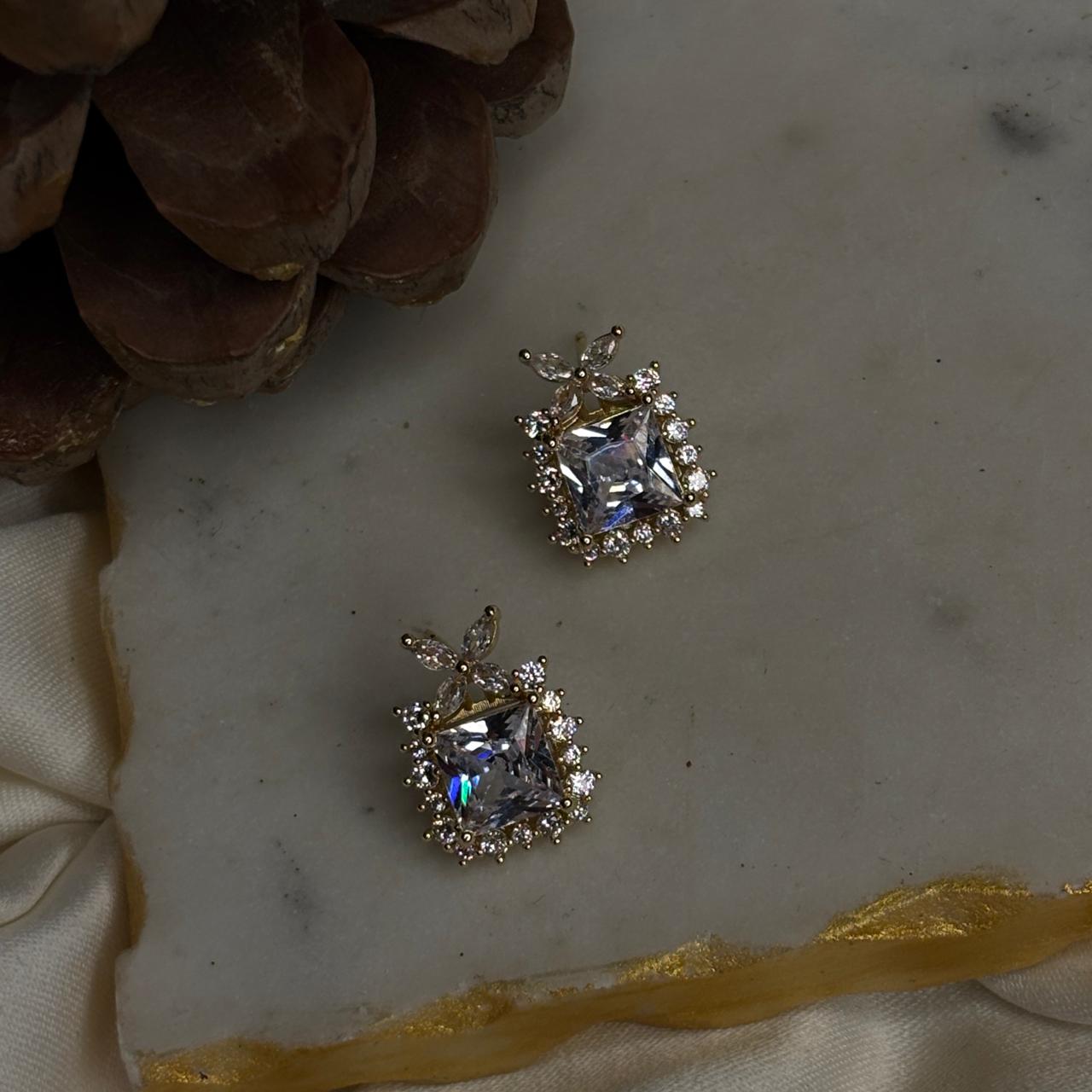 White Nova Studs