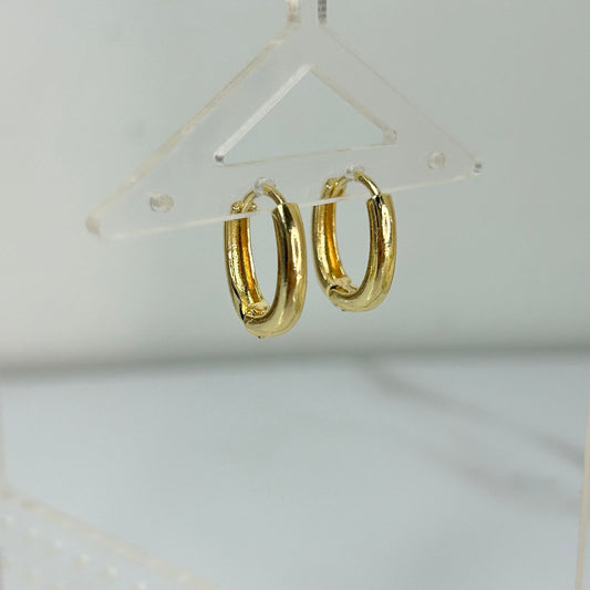 Soft Curve Gold Hoops (Mini)
