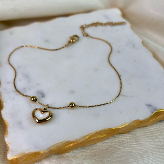 Reversible Heart Anklet