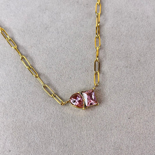 Pink Gemstone Necklace