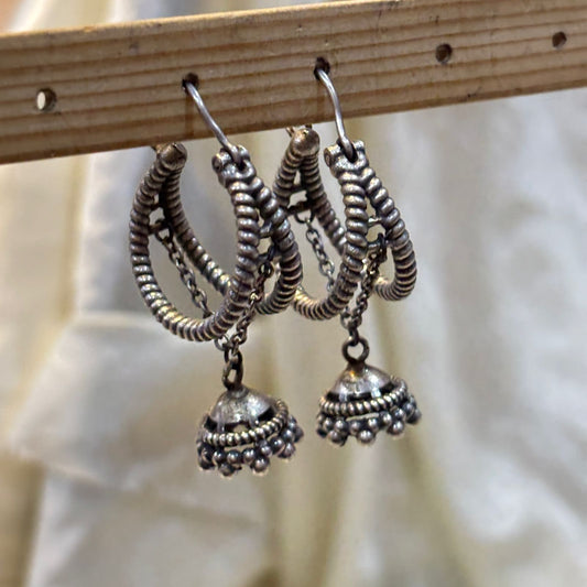 German Silver Latkan Earring