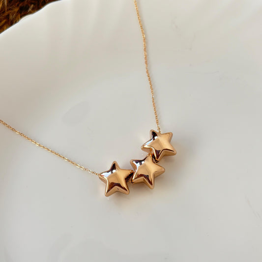 Twinkle Bubble Necklace (Rosegold)