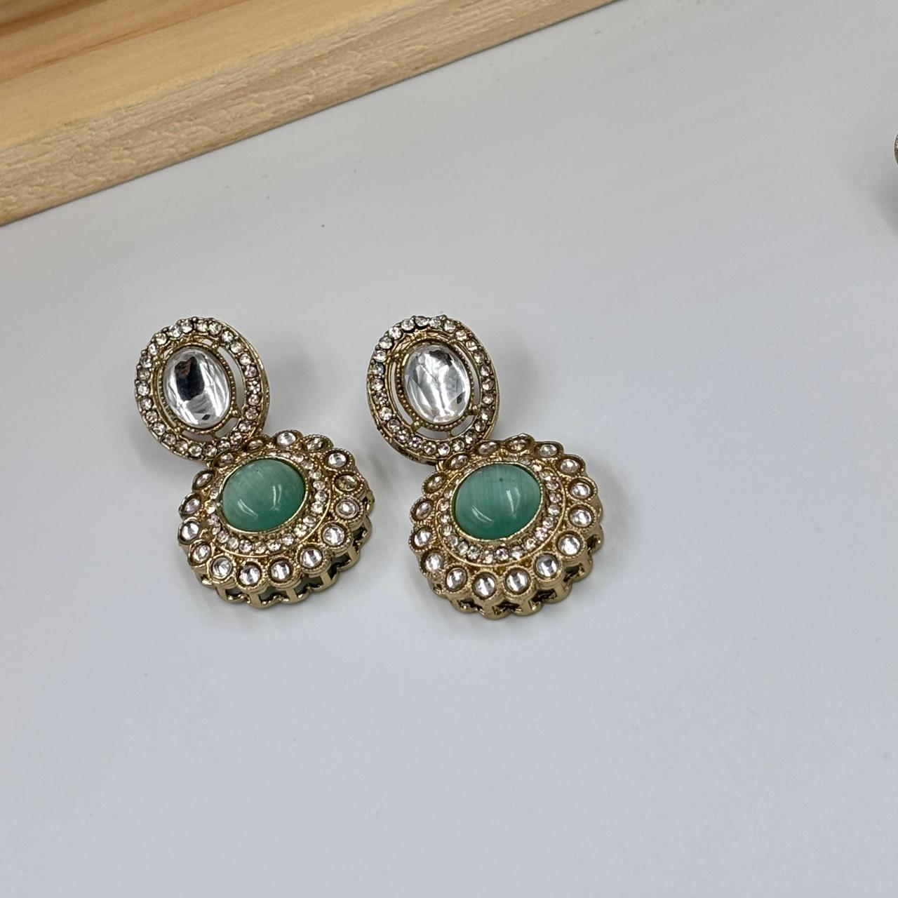 Kanak Earrings ( Mint)