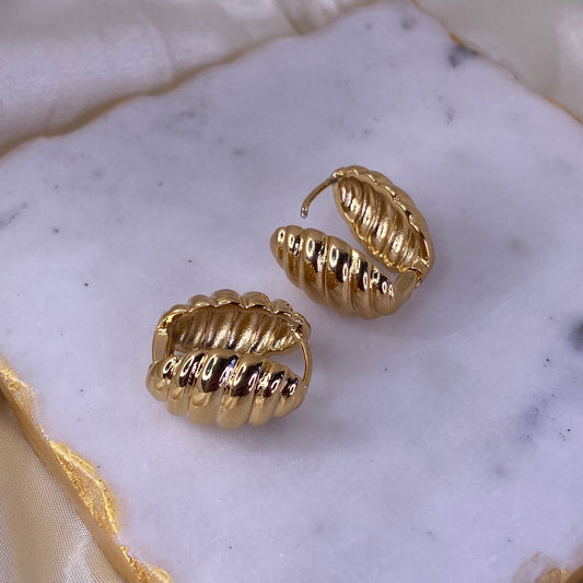 Croissant Clip Earrings