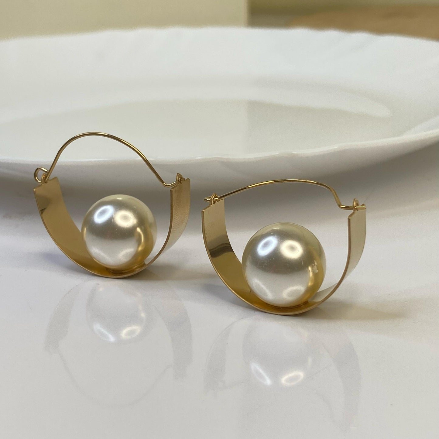 Pearl Bag Earrings