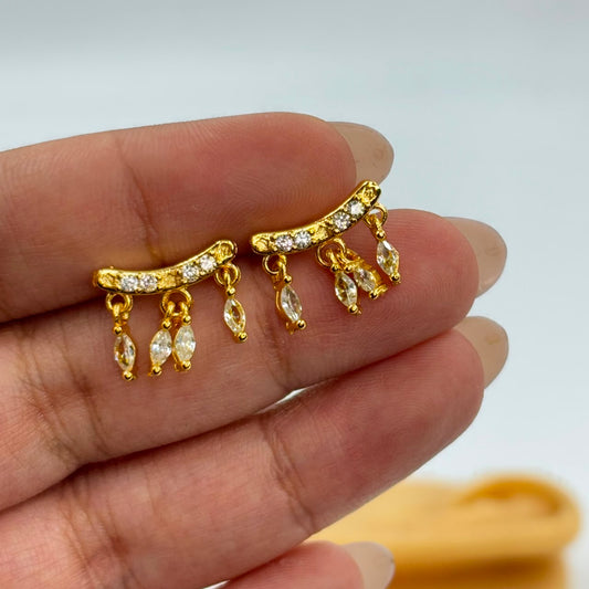 Glimmer Flatback Earrings
