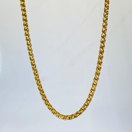 Boxy Link 18K Gold Plated Chain (Medium)