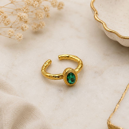 Emerald Elara Ring