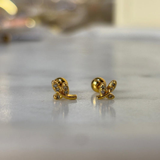 Little Leaf Flatback Earrings