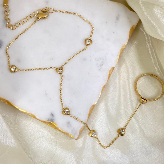 Heartful Hand Chain
