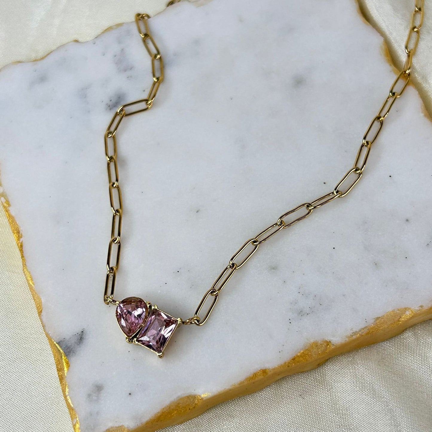Pink Gemstone Necklace