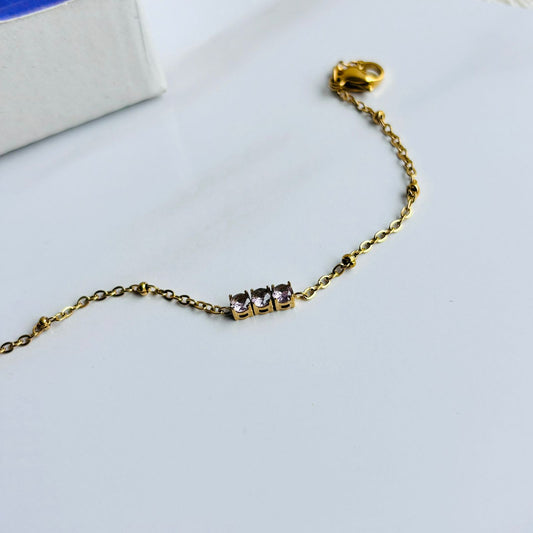 Eden Pink Minimal Bracelet