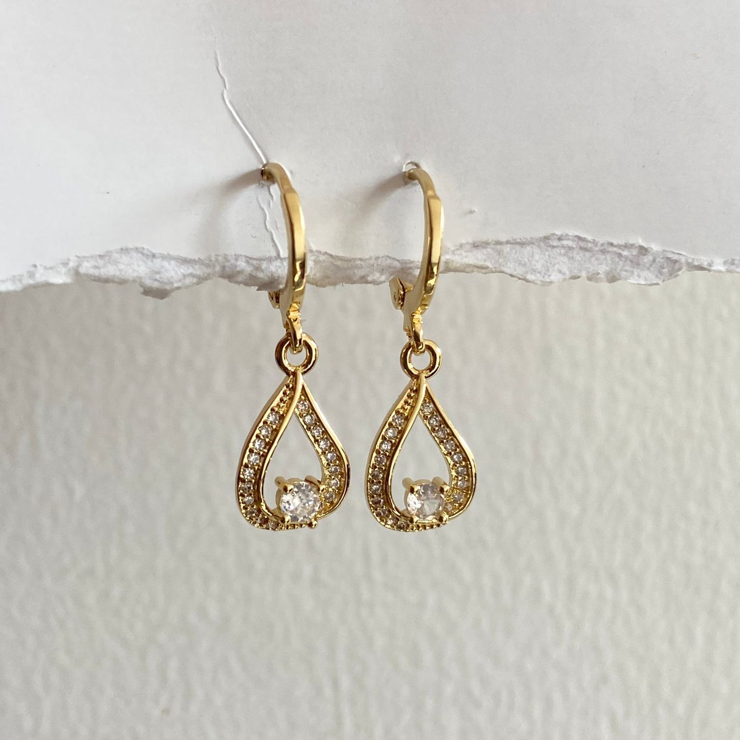 Droplet Huggies Earrings