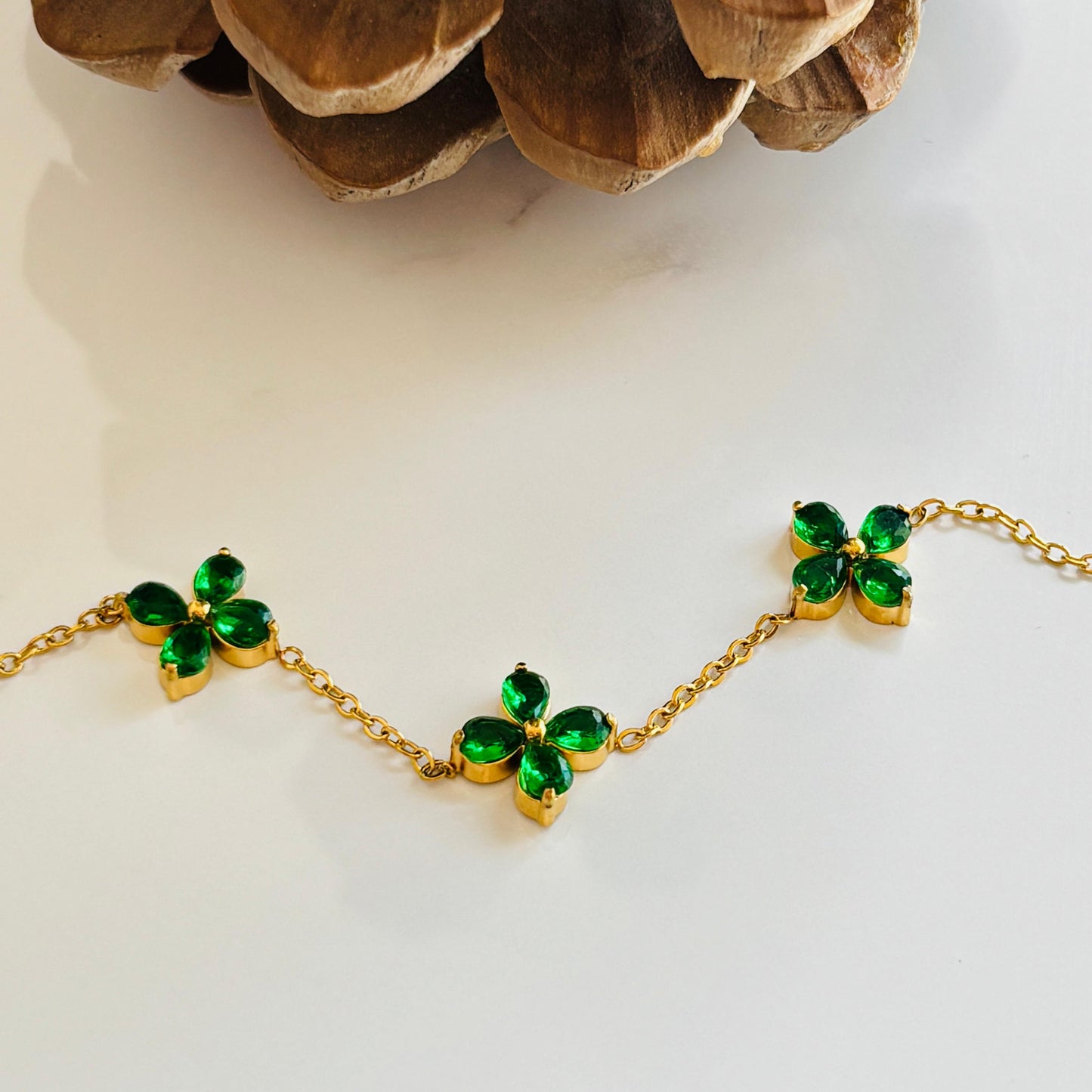 Emerald flora Bracelet