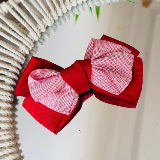 Dual Color Medium Bow Clip