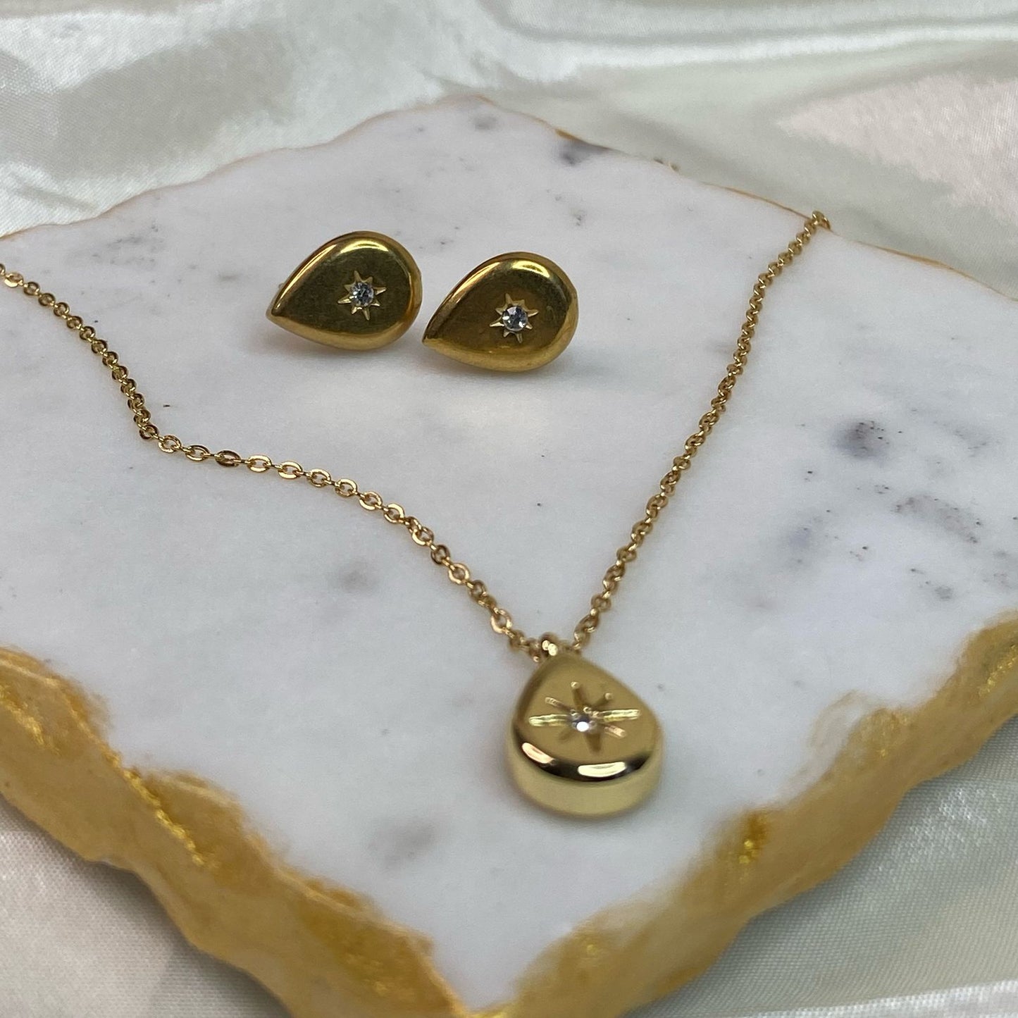 Drop Galaxy Jewelry Set (Necklace+Earring)