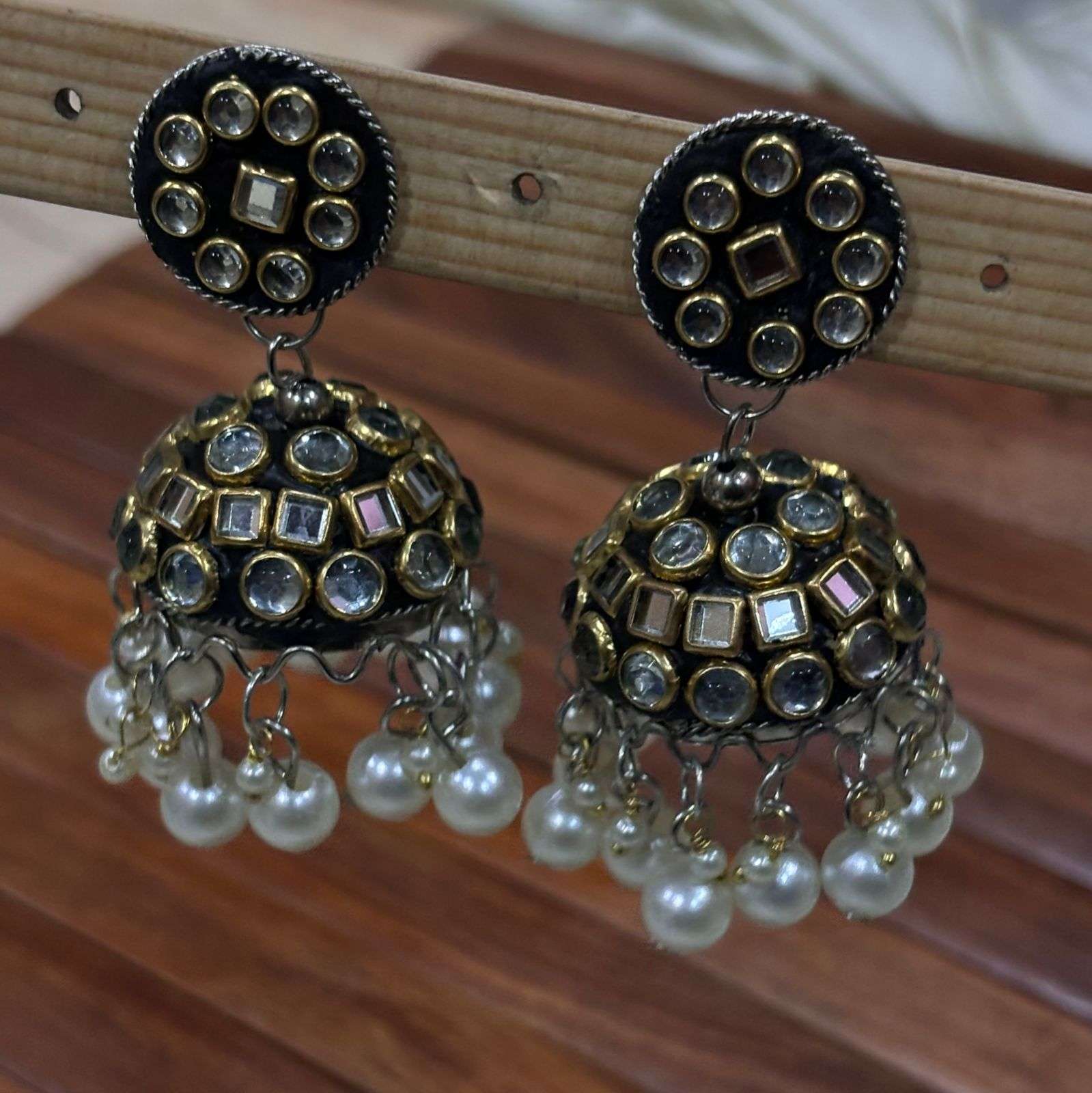 Chakori German Silver Earring
