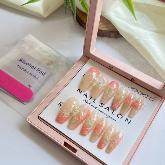 Salon Gel Stick On nails 04