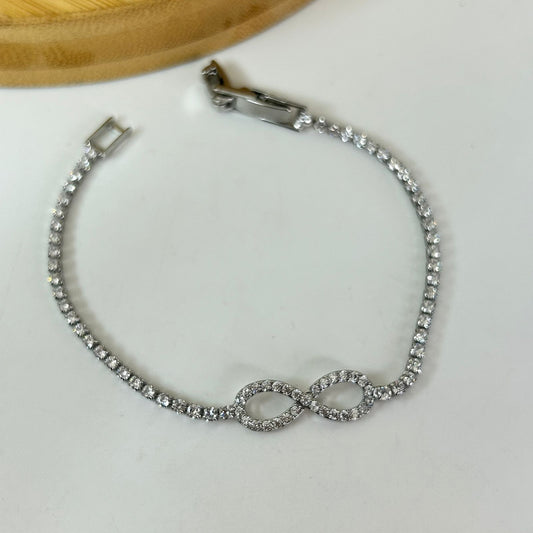 Silver Infinity Tennis Bracelet
