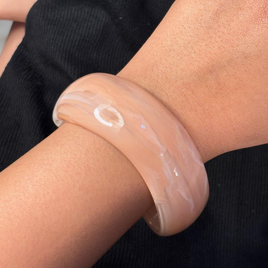 Peachy Resin Bangle