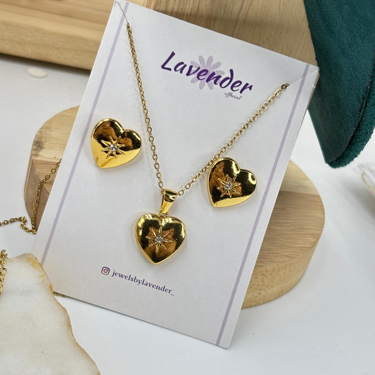 Sparkle Heart Jewellery Set