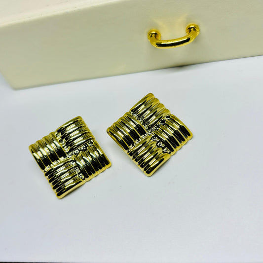 Castle Gold Earrings