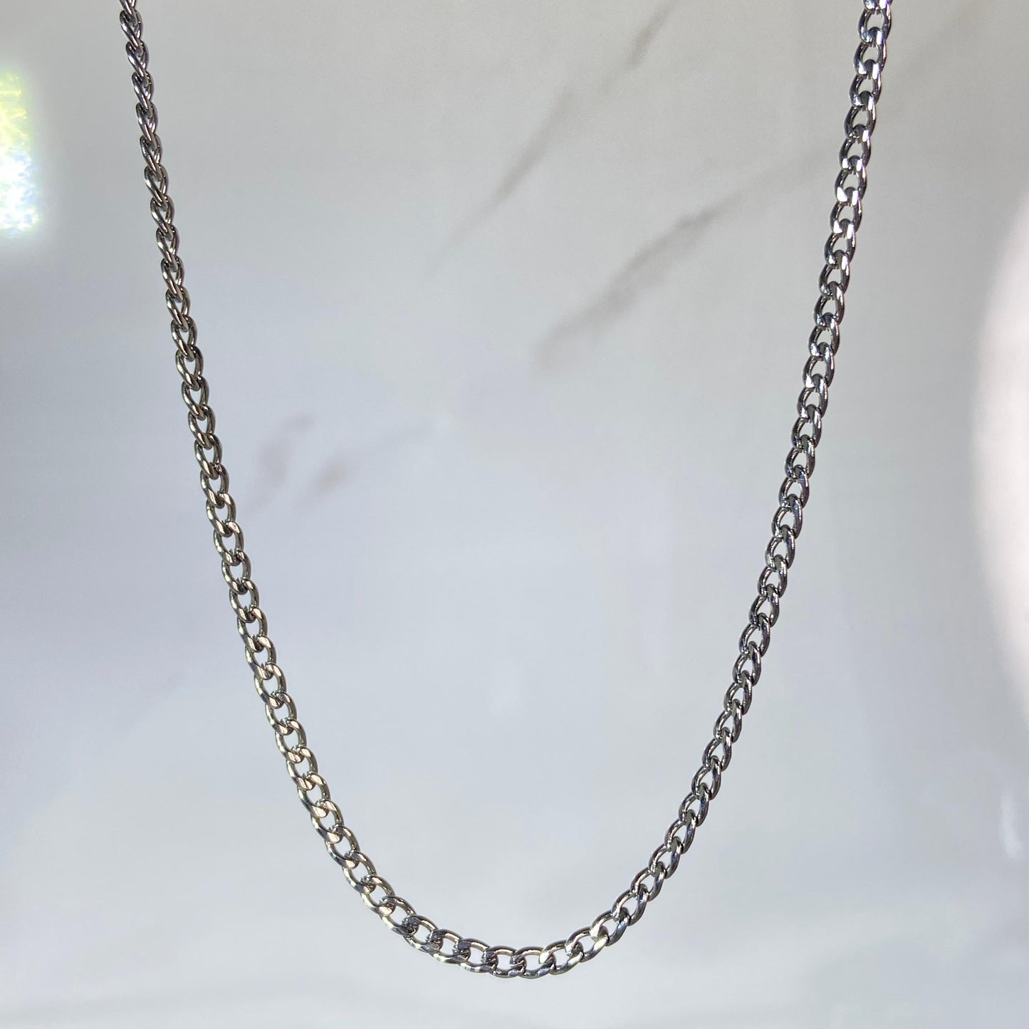 Cuban Silver SST Men's Chain (Thin)