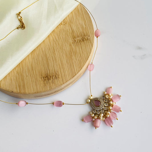 Rose Aralya Invisible Chain Choker Necklace
