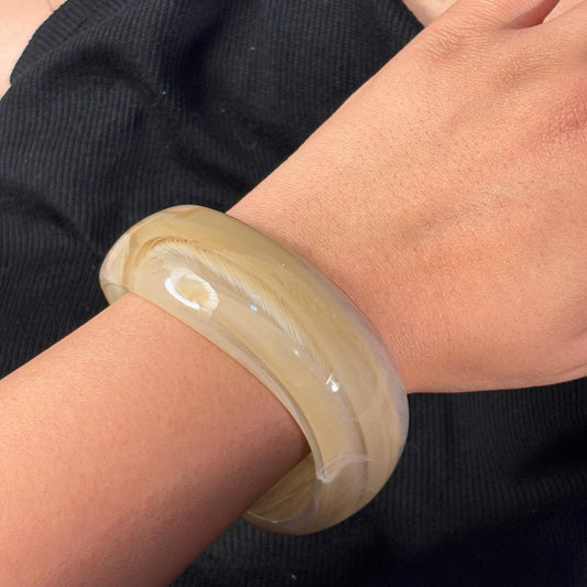 Latte Resin Bangle