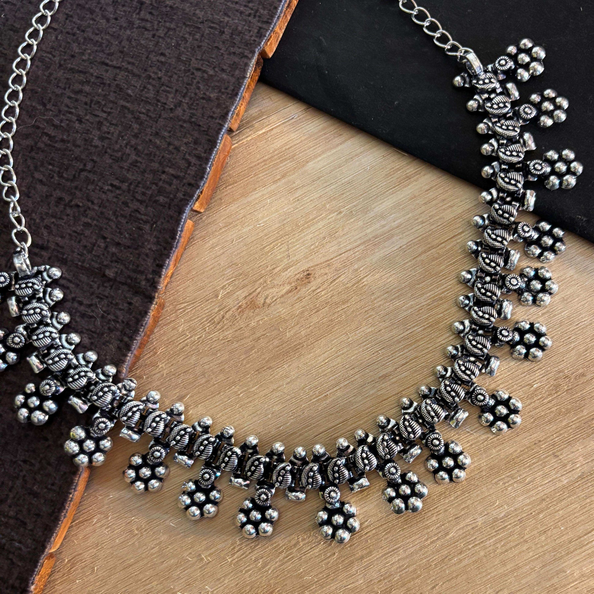 Phool German Silver Choker
