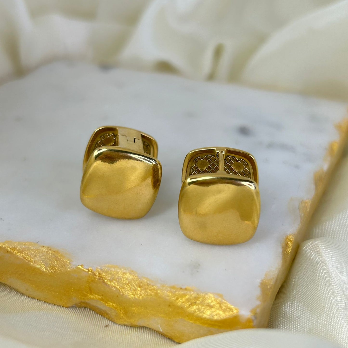 Square Clip Earrings