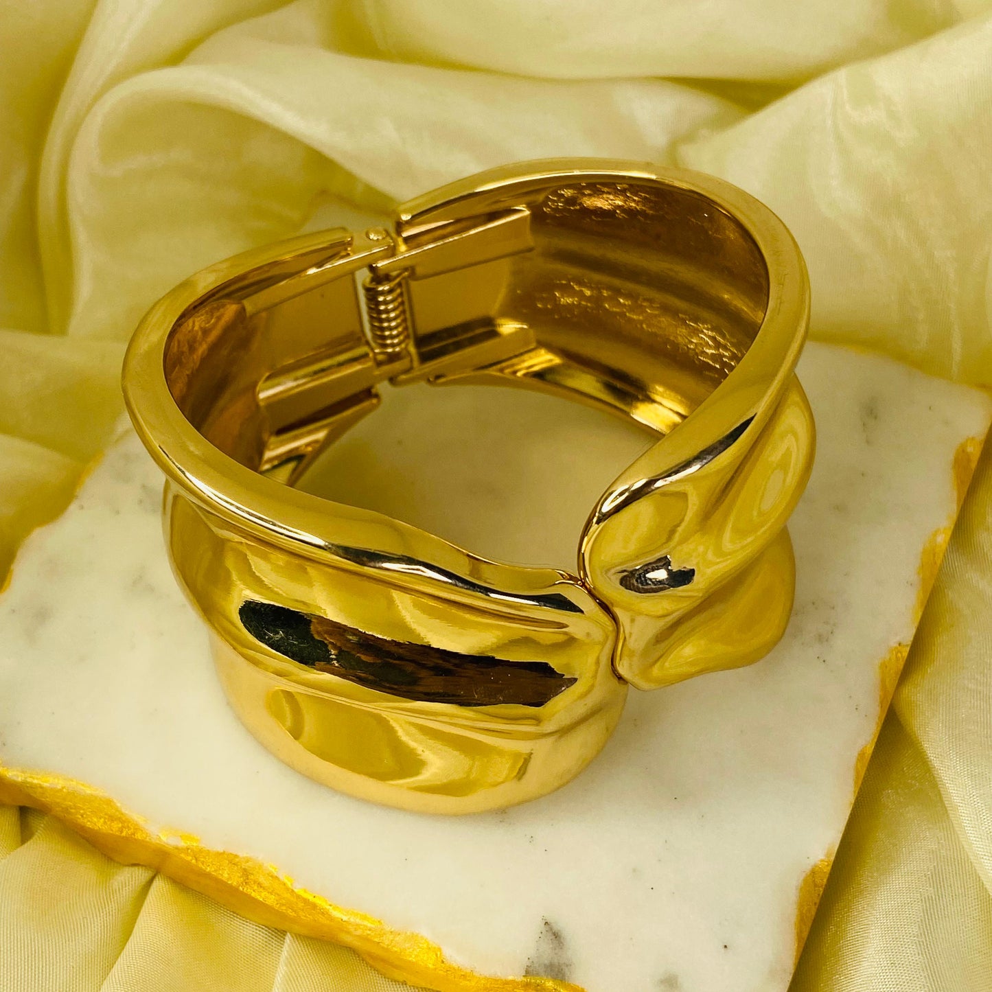 Molten Chunky Cuff Bracelet