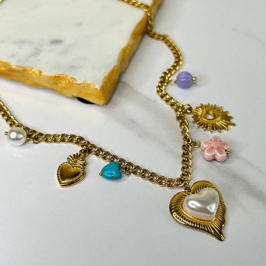 Sandy Beach Charm Necklace