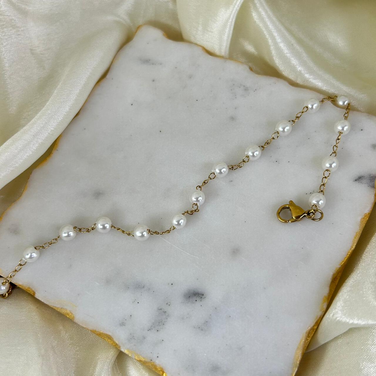 Pearl moon Anklet