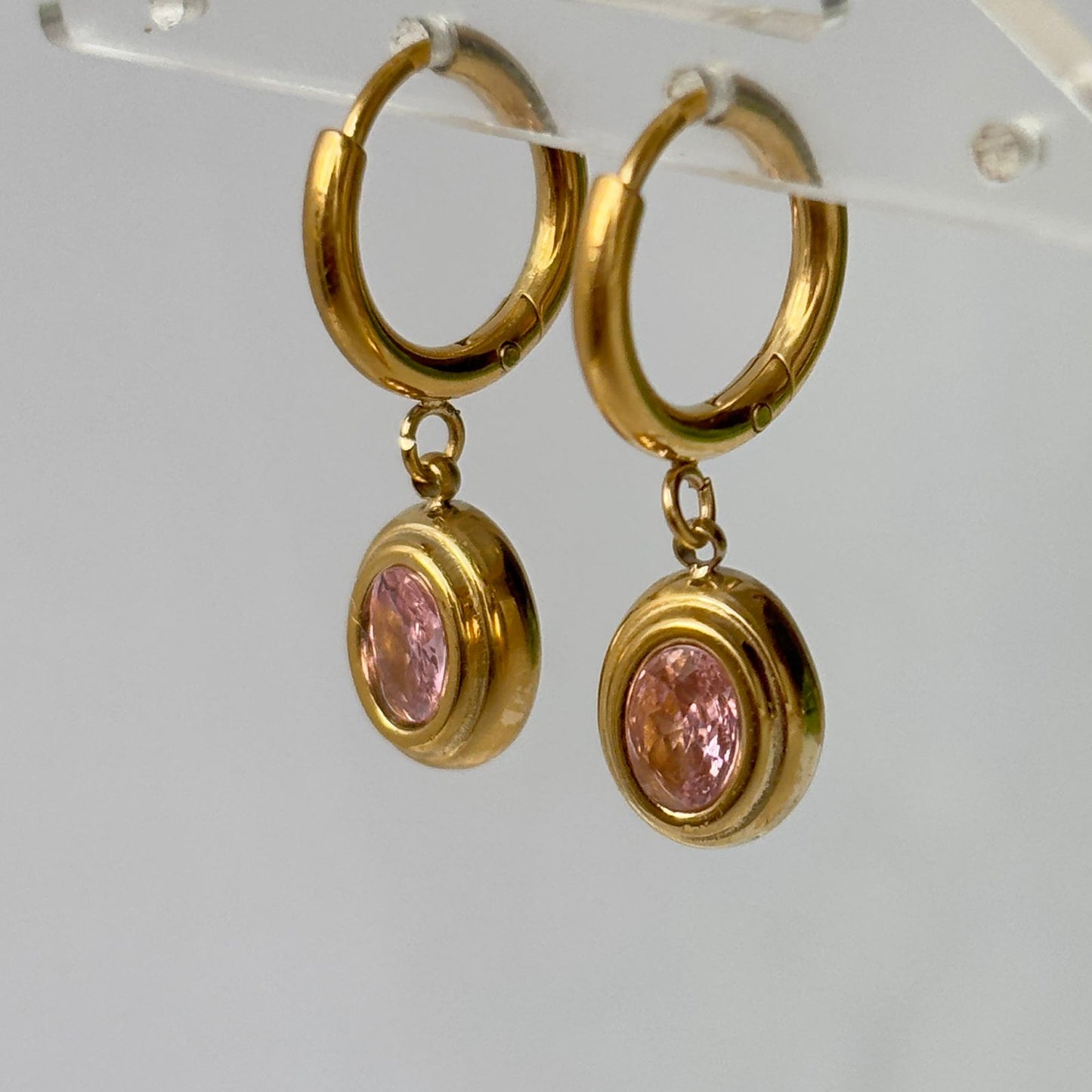 Opal Pink Hoops