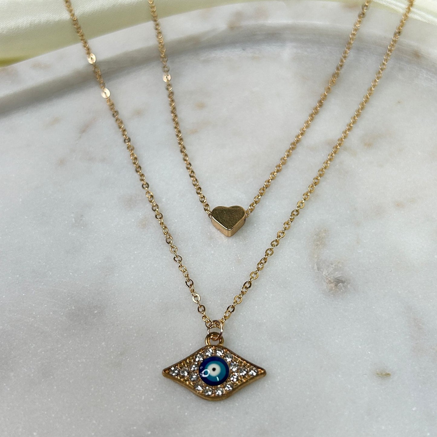 Evil Glare Charm Necklace