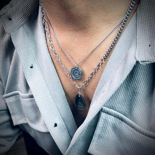 Smiley Multi-layered Men's Neckchain
