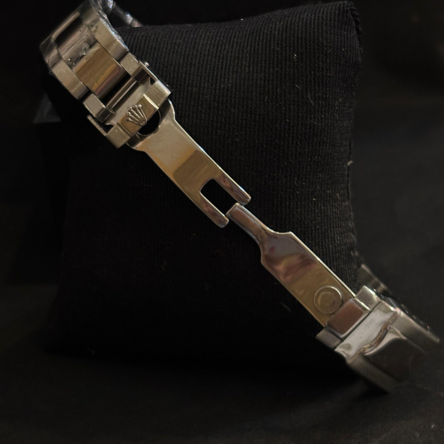 Ro-lex Silver Chronograph Watch