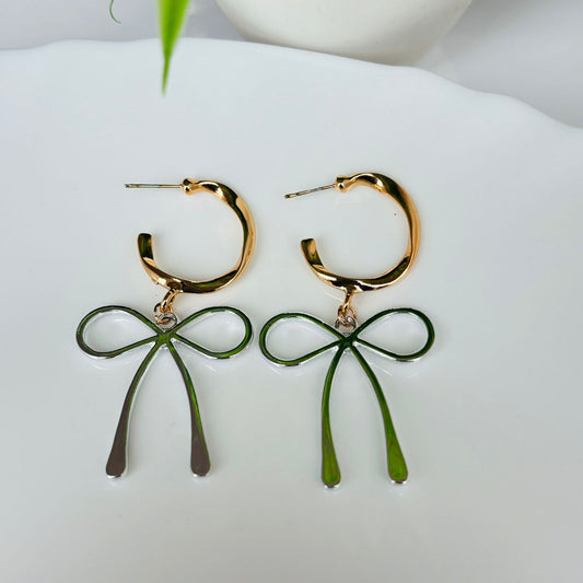 Bow Dangle Fusion Earrings