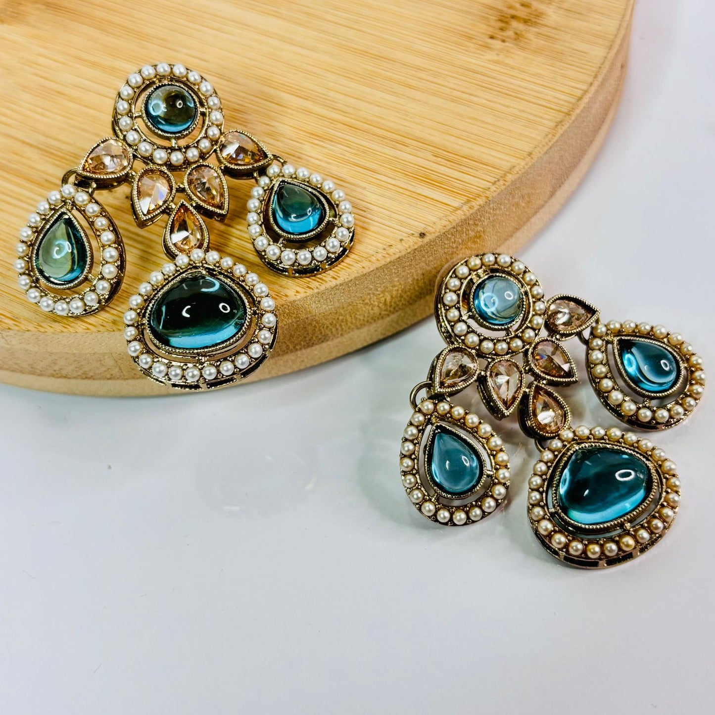 Noor Pakistani Jhumki ( Blue)