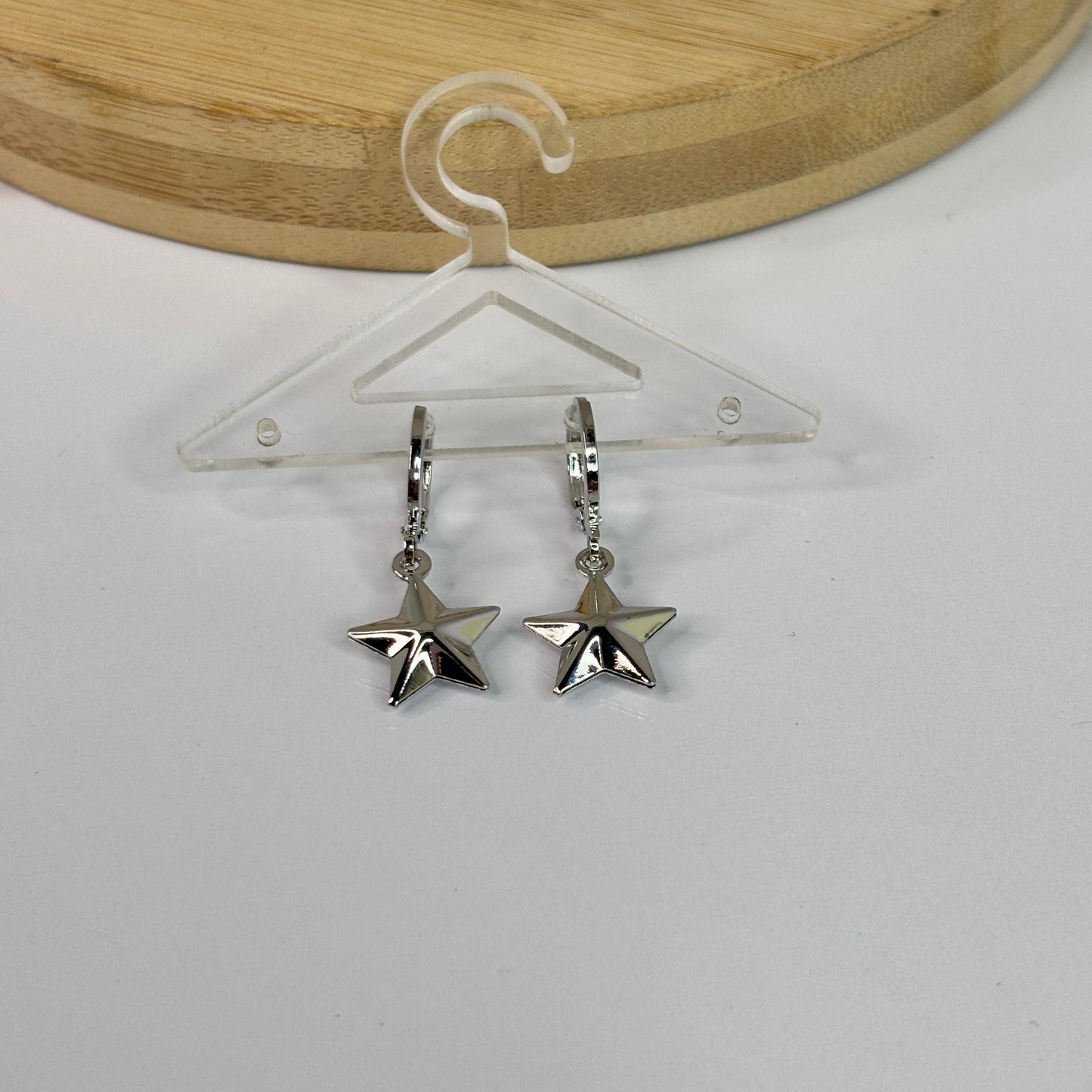 Starly Silver Huggies Earrings