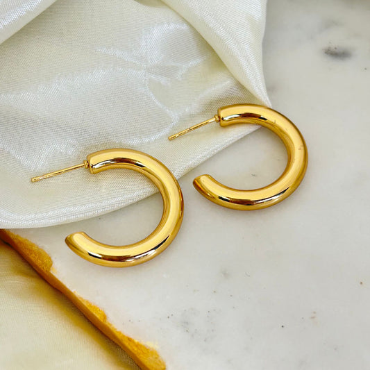 Golden Halo Hoops