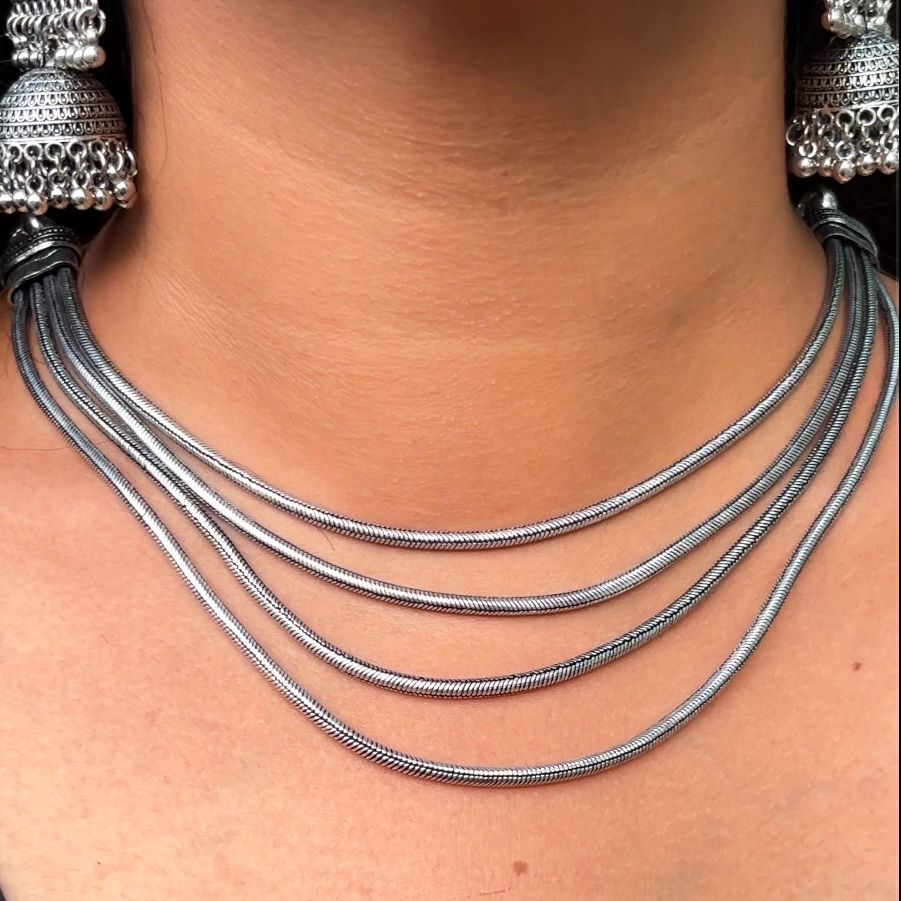 Four Layer Elegant Chain Choker