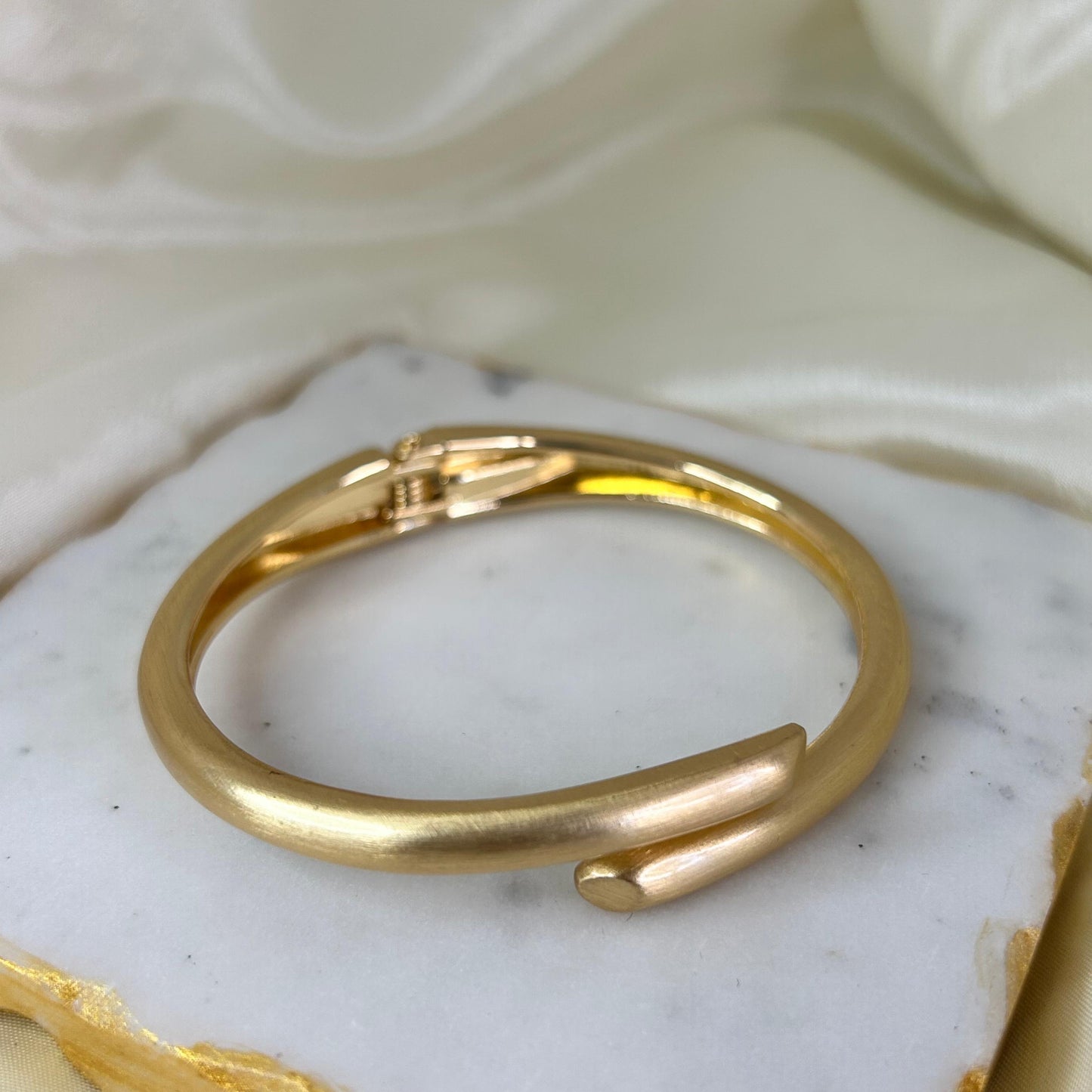 Sleek Bone Matte Bracelet