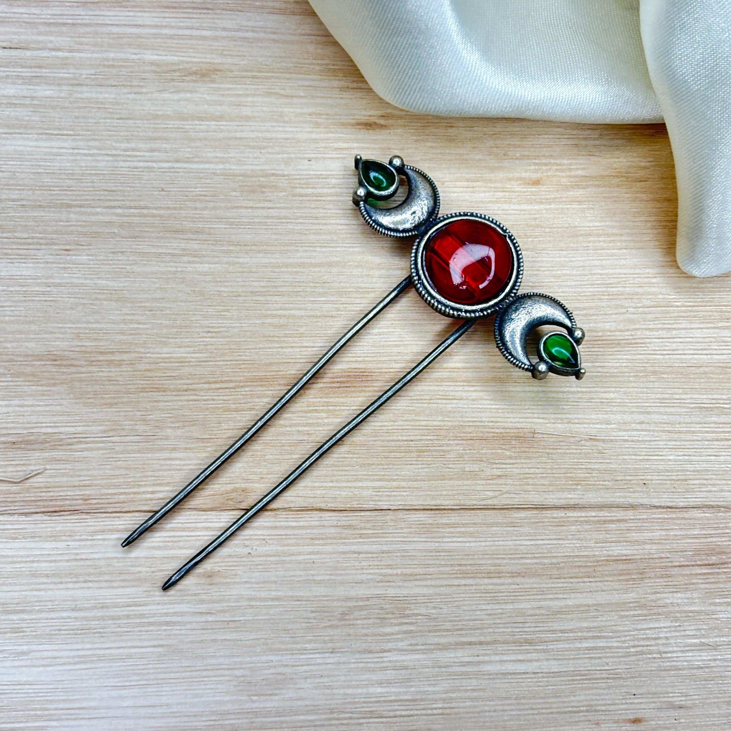 Maitri German Silver Hair U Pin