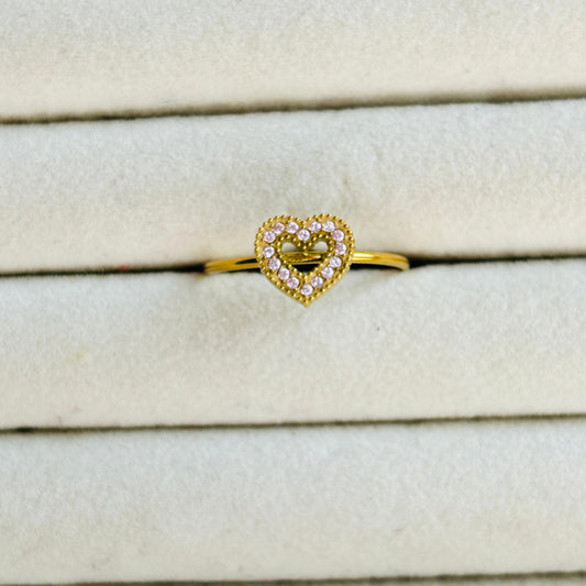 Pink Heart Ring