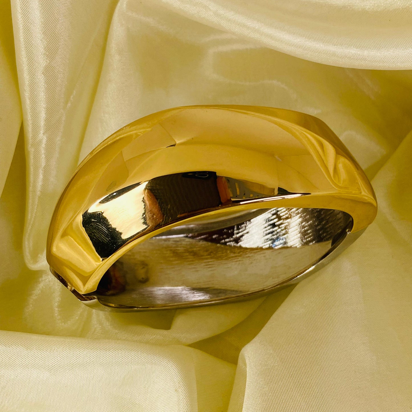 Dual Tone Cuff Bracelet